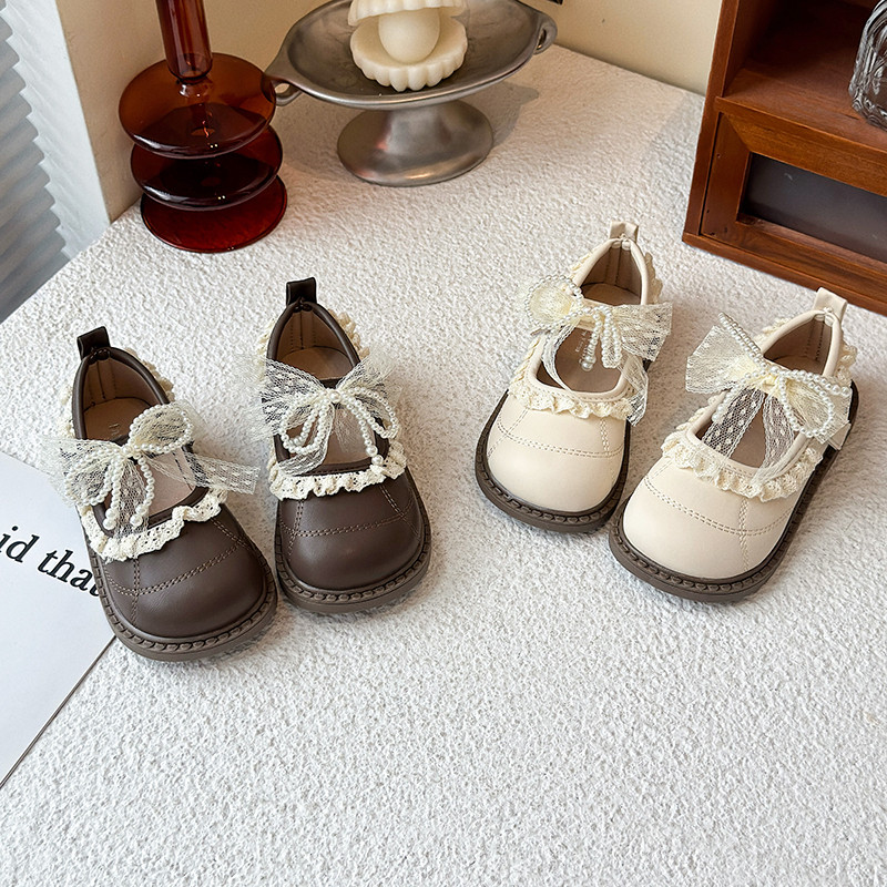 公主鞋女童皮鞋春秋儿童单鞋春季复古女宝童鞋鞋子小女孩软底白色,童鞋/婴儿鞋/亲子鞋,皮鞋,淘宝优惠券,粉丝福利购,淘宝优惠卷