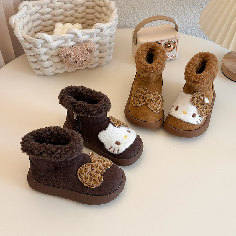 kt猫女童雪地靴冬季新款儿童加绒加厚棉鞋女宝勃肯鞋大童东北冬鞋,童鞋/婴儿鞋/亲子鞋,棉靴,淘宝优惠券,粉丝福利购,淘宝优惠卷