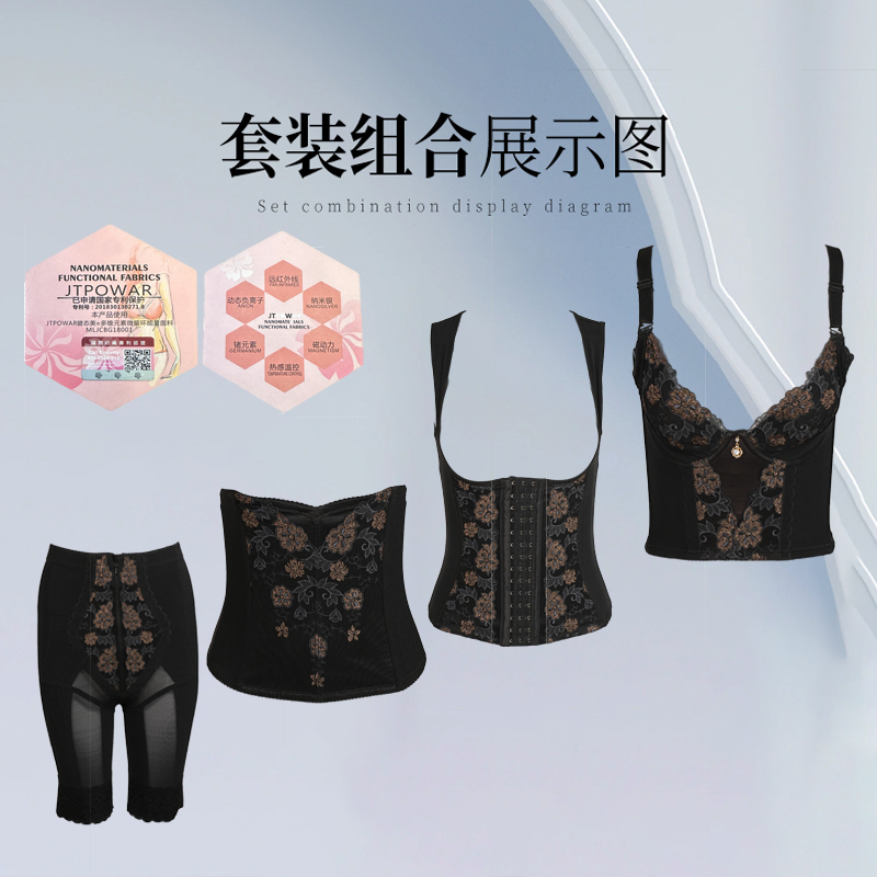 身材管理器塑身衣实现S曲线前突后翘产后塑形供高端会所专利布料