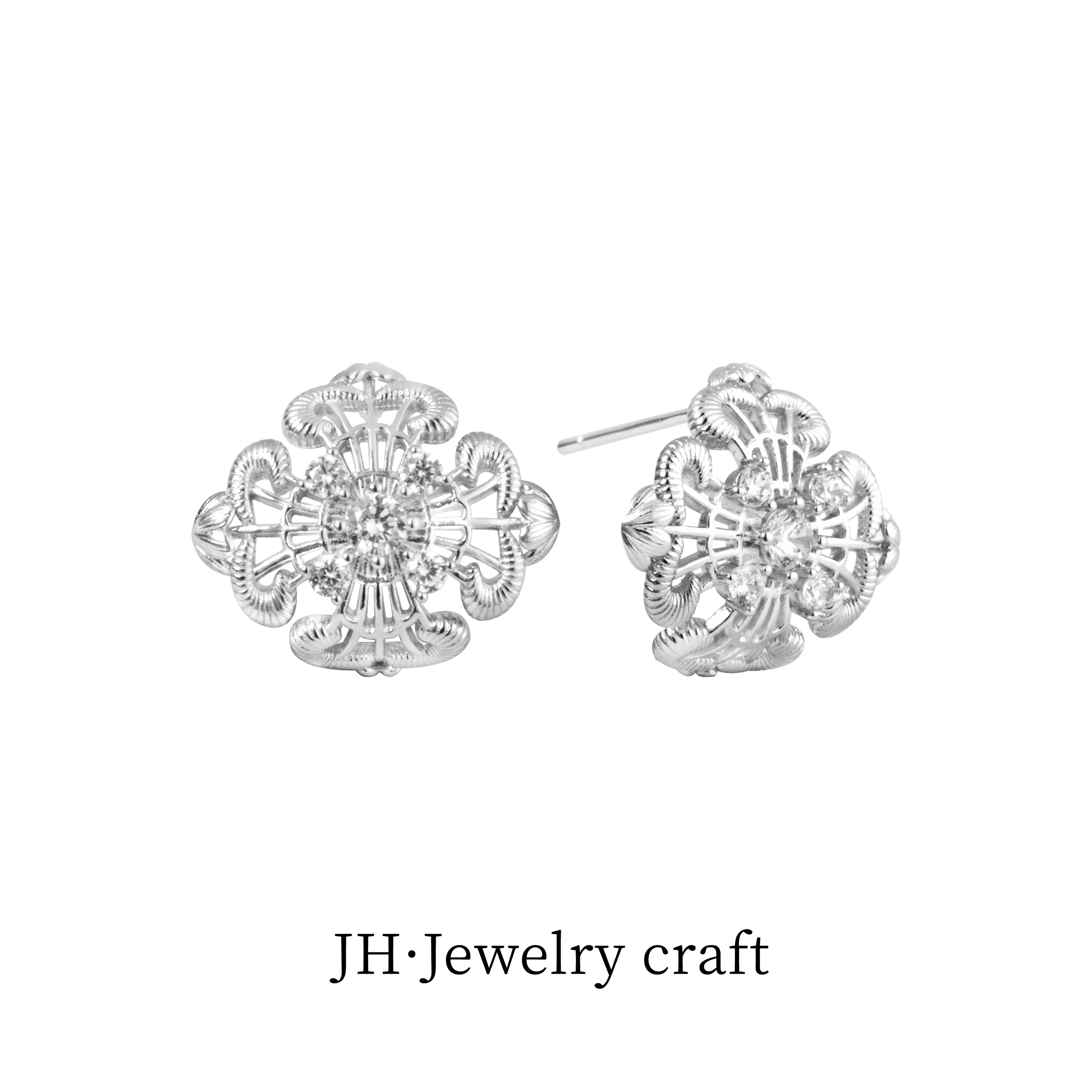 Jonny.“雪铃”通体925银高级感百搭洋气ins风时髦优雅耳环