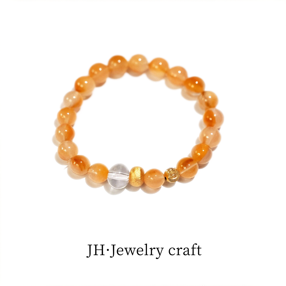 Jonny.“南国嘉果”蜜蜡黄兔毛高端手链