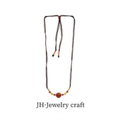 烈焰之心 新中式 风格 Jonny. 高品南红蜜蜡经典 项链