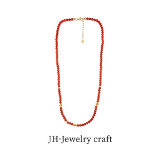 Jonny. 南红S925自然万象超吸睛项链 福满心田