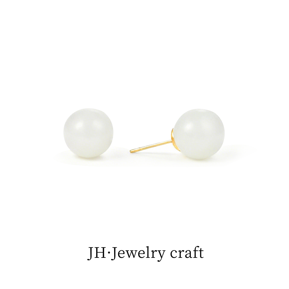 Jonny.“玉澜金”一物一拍和田玉K金高端耳环