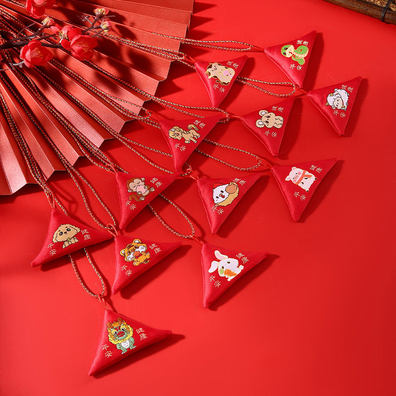 十二生肖别针三角香囊福袋平安护身符香包DIY挂脖空袋随身小挂件,居家日用,香包/香囊,淘宝优惠券,粉丝福利购,淘宝优惠卷