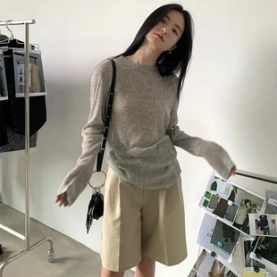 女純欲微透長袖 2025夏季 高級感軟糯薄款 防曬罩衫 恤女上衣