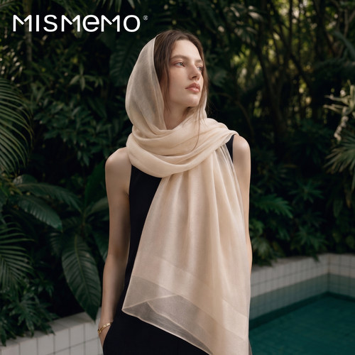 MISMEMO夏季真丝羊毛轻薄丝巾