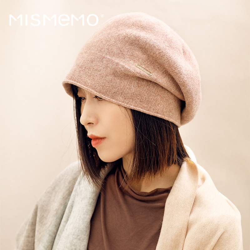 贝雷帽多种戴法羊毛针织套头