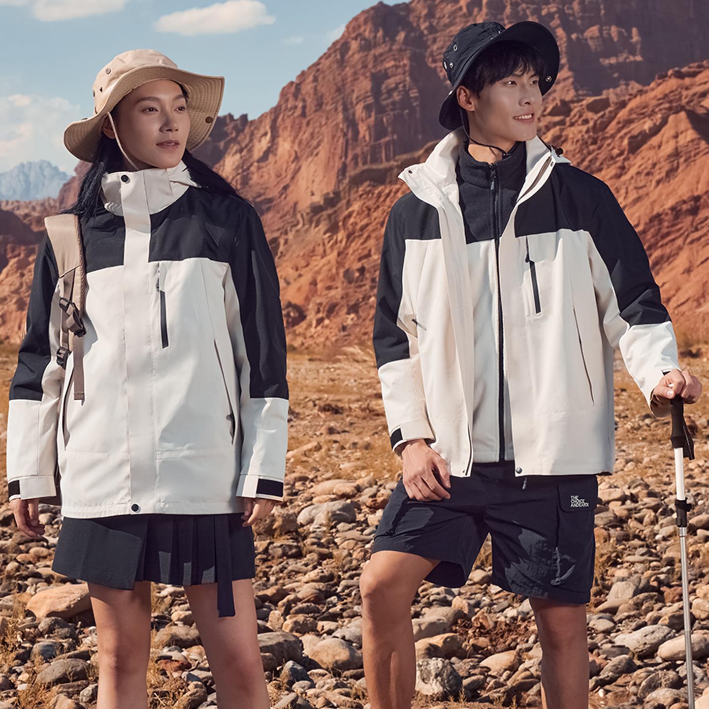 YKK冲锋衣外套男女款户外防水