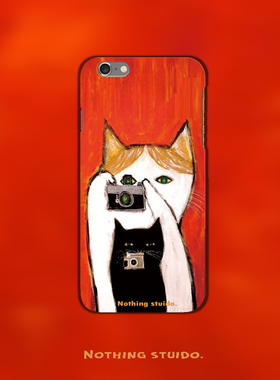 油画猫咪手机壳适用xr华为mate20全包P30pro苹果XiPhone11promax