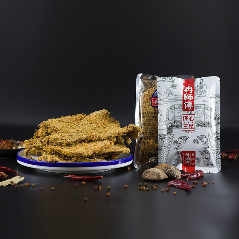冉师傅250g三星香辣散装古法牛肉干重庆老字号万州特产休闲零食