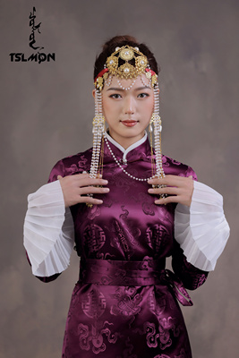 蒙古元素民族风袍子日常传统现代时尚长款