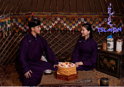 蒙古元素民族风婚礼结婚敬酒袍子盛装日常生活装婚纱摄影楼