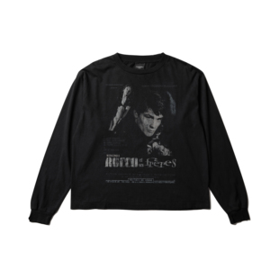 Alain 26SS vintage成衣染色长袖 Delon印花T恤 new WENFENG