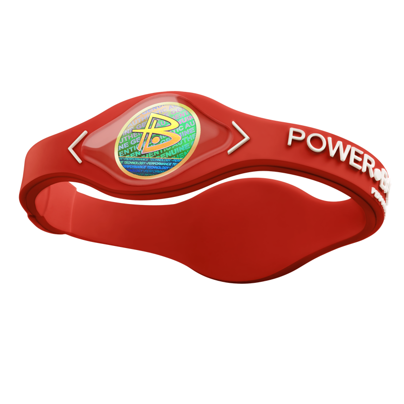 POWER BALANCE 霸能 能量平衡公司 手环 硅胶手环 红色白字