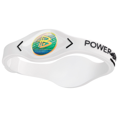 POWER BALANCE 霸能 能量平衡公司 手环 硅胶手环 白色黑字