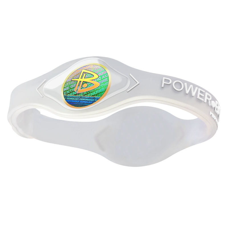 POWER BALANCE 霸能手环 能量平衡公司 手环 硅胶手环 透明白字