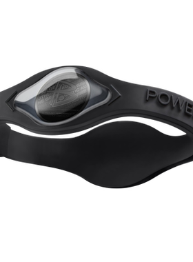 powerbalance霸能纯色黑色手环
