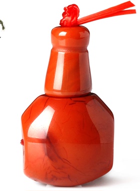 蔓伊诺凉山南红玛瑙三通佛头佛塔