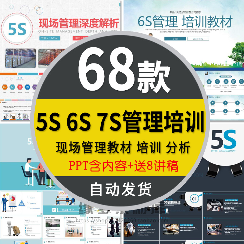 工厂车间6S管理培训课件PPT模板企业办公室5s现场管理案例分析wps