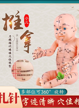 小儿推拿模型雕刻穴位清晰可扎针