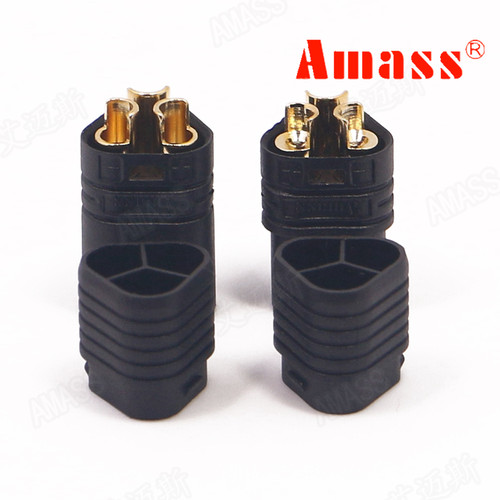 AMASS 艾迈斯MT60黑色 电机电调用镀金XT60三孔插头AMASS模型配件
