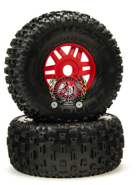 ARRMA原厂配件ARA550065莫哈维轮胎 红色