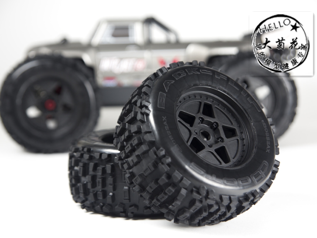 大菊花模型ARRMA outcast流浪者原厂大脚胎17结合成品胎2只装已粘