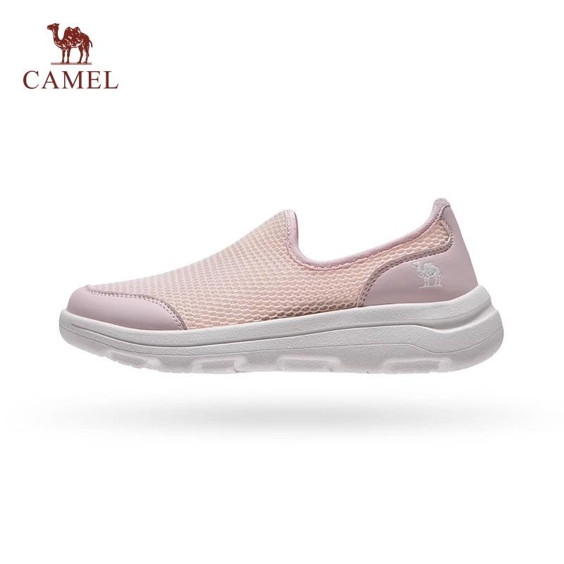 骆驼女鞋健步鞋2025夏季新款透气网面轻便舒适百搭时尚休闲运动鞋