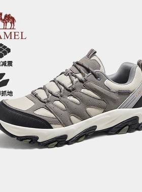 Camel/骆驼男鞋2025冬季新款户外徒步登山鞋透气网面休闲运动鞋女
