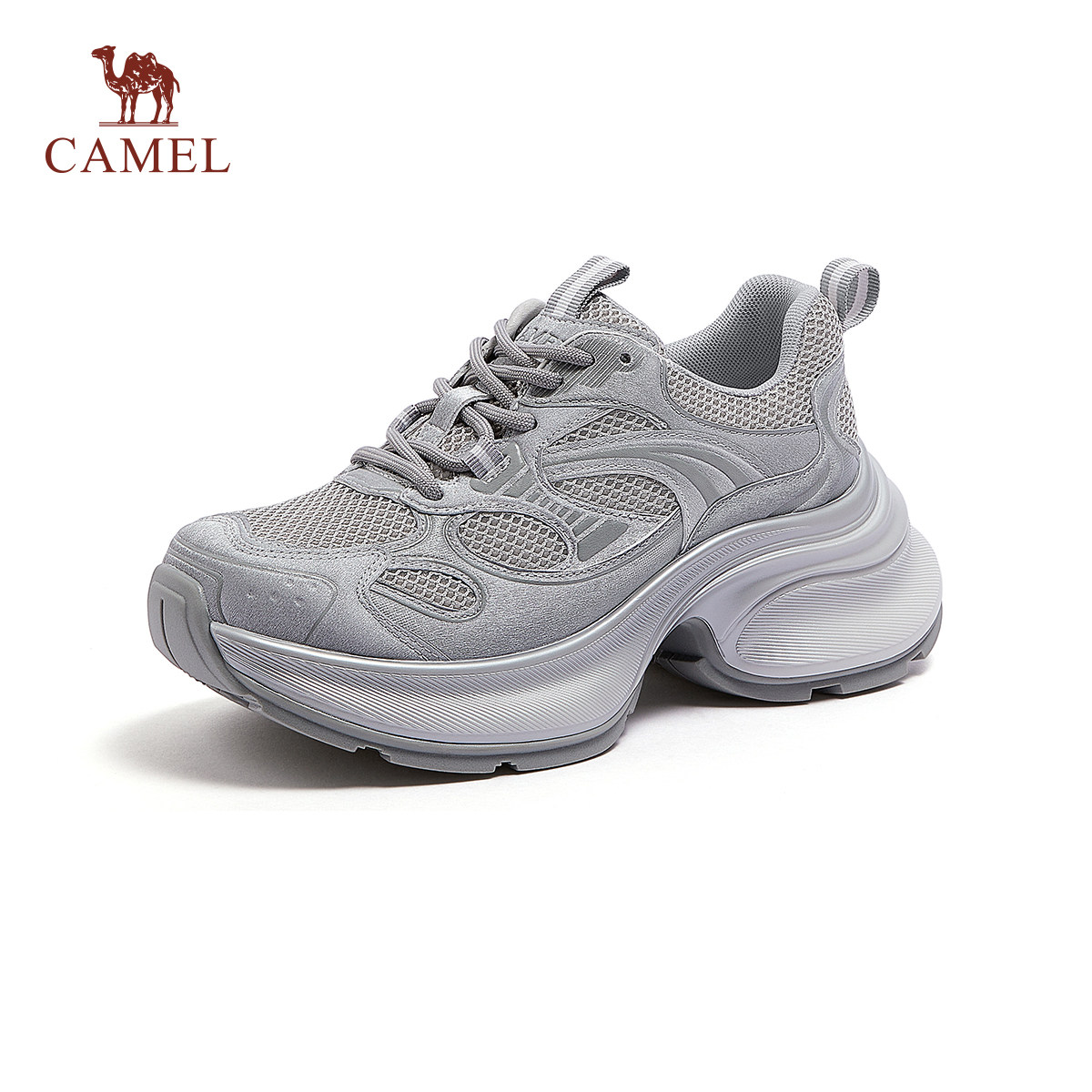骆驼女鞋2026早春新款老爹鞋时尚潮流青春活力户外运动鞋