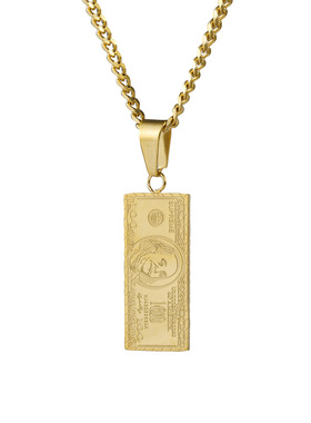 欧美冷淡风饰品街舞14k金吊坠