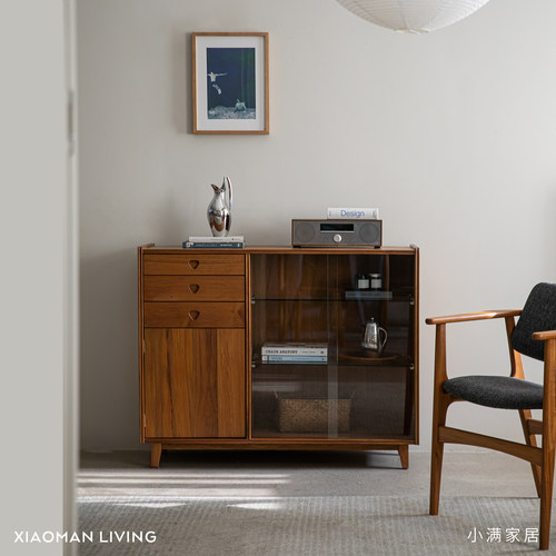 小满LIVING缅甸柚木中古餐边柜