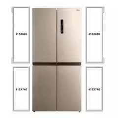 美的冰箱密封条小叶边BCD-428WTPZM 449WSPZM 456WGM 468WTPM 472
