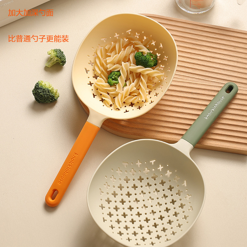 高颜值捞面勺大漏勺家用厨房耐高温饺子沥水意面捞勺滤网焯水笊篱