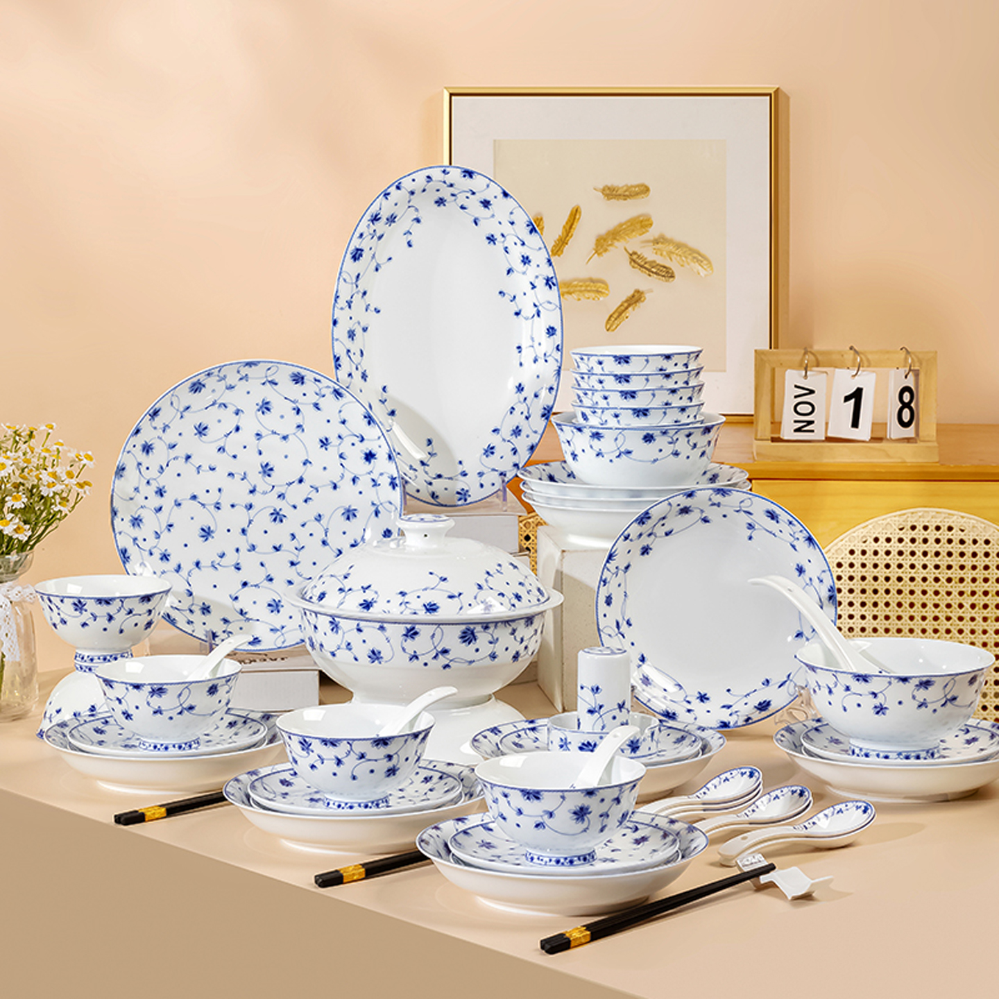 景德镇陶瓷餐具套装2025新款家用