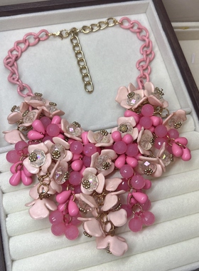 Vintage 复古 Rich and flower scenery项链