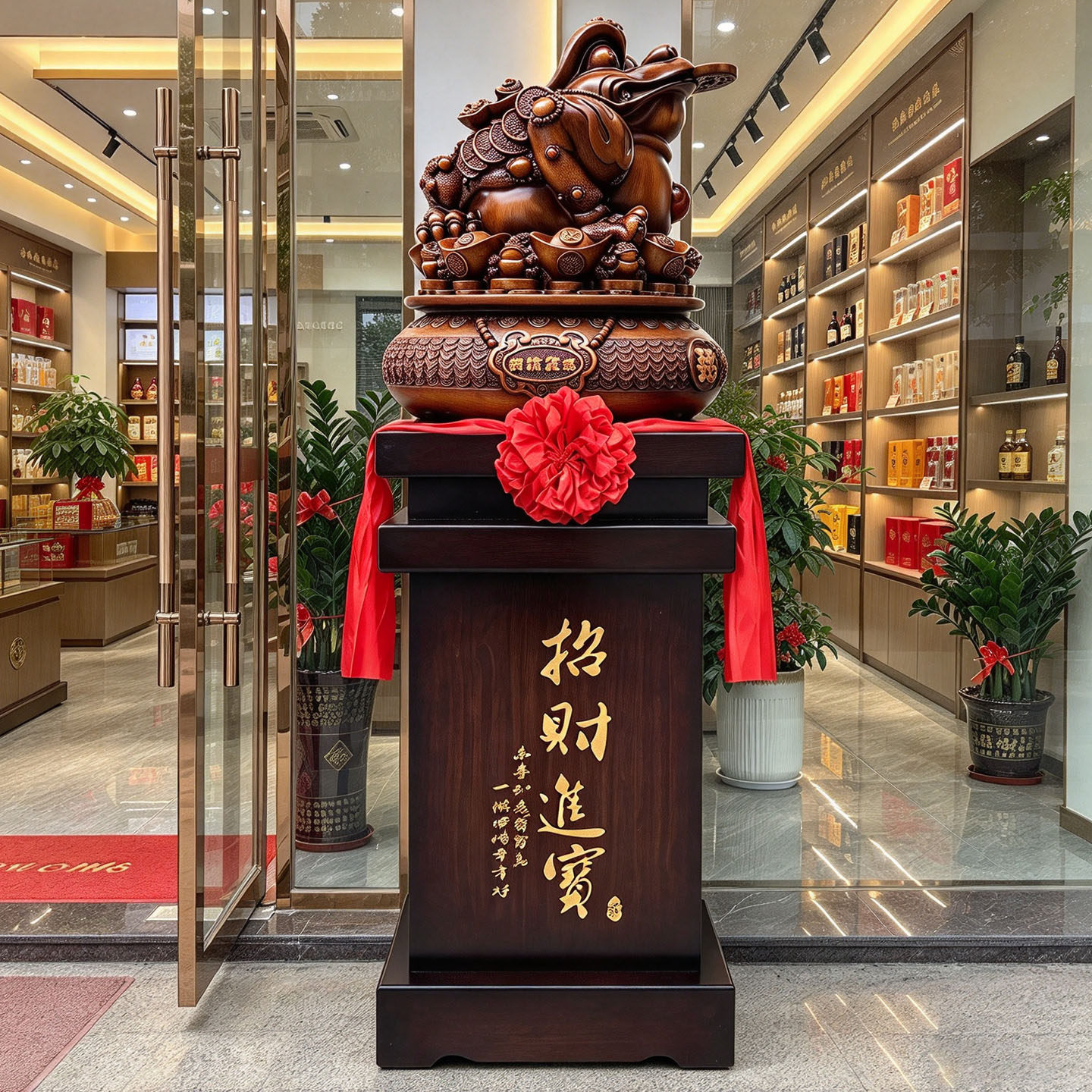 落地金蟾招财摆件开业送礼