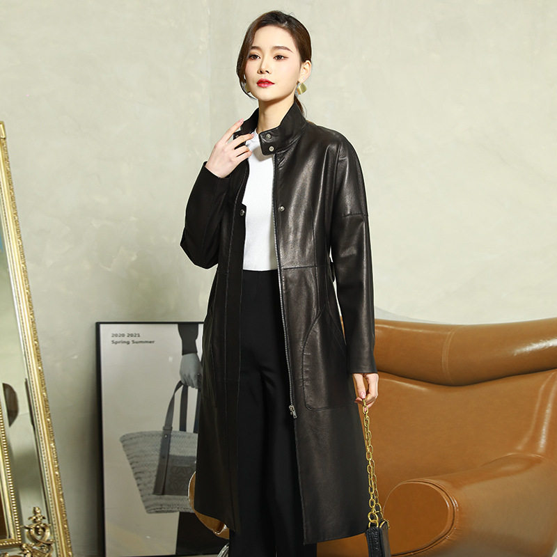 2024春季新款海宁真皮皮衣女皮衣