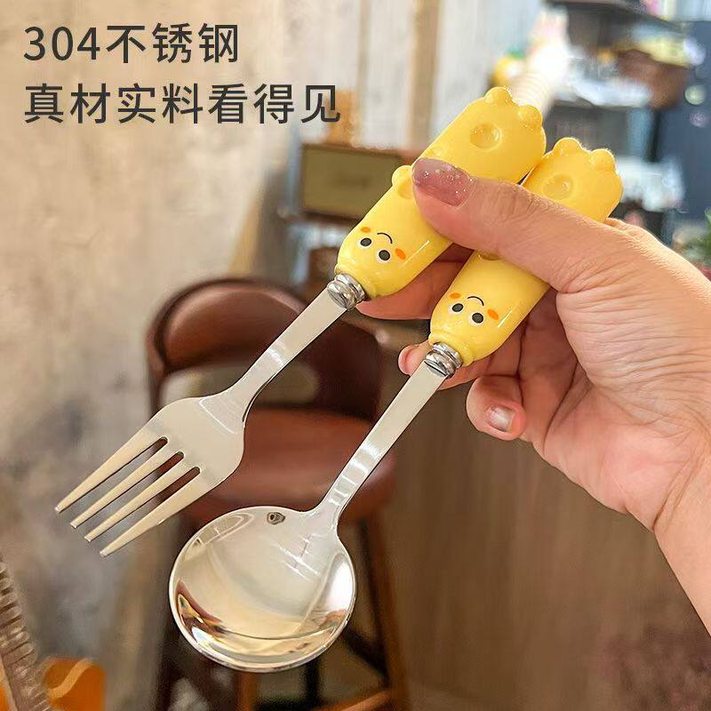 304不锈钢可站立奶酪勺叉套装