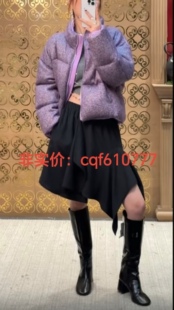是色卡卡泰货欧洲站2025秋季新款时尚百搭拼接长袖外套羽绒服女