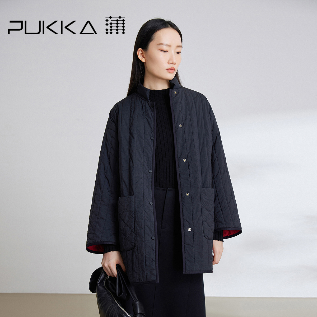 蒲PUKKA立领保暖羽绒服