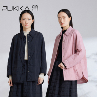 衬衫 式 冬装 蒲PUKKA 棉衣涧棉轻薄保暖外套