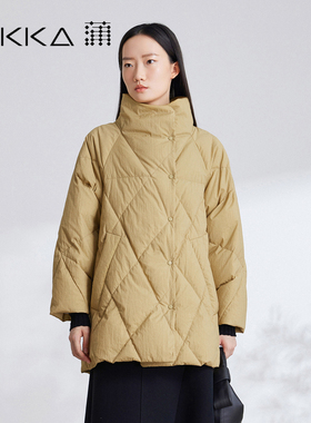 蒲PUKKA H型加厚羽绒服秋冬中长廓形防风保暖简约经典外套