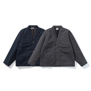 日系复古Kapital Vintage 道袍棉服男女工装棉衣加厚外套古着棉袄