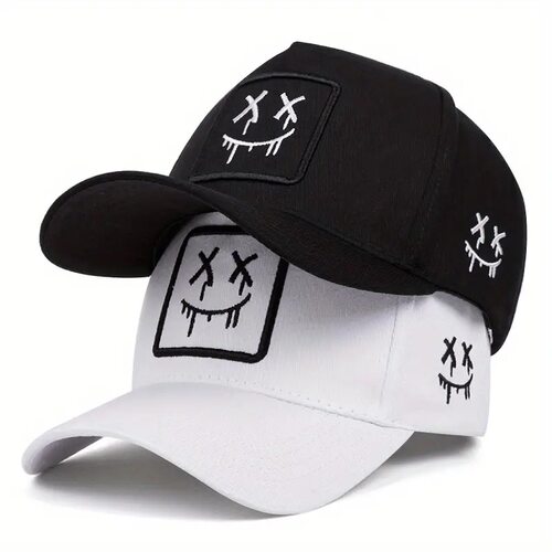 日系复古kapital vintage 刺绣笑脸棒球帽子情侣潮牌遮阳帽鸭舌帽