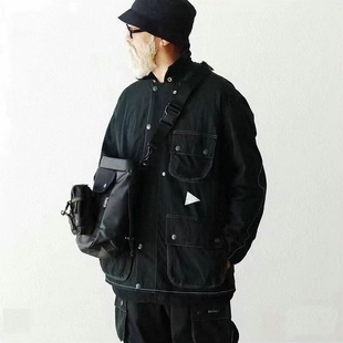 现货日系潮牌山系户外机能冲锋衣外套猎装多口袋夹克男女防风上衣