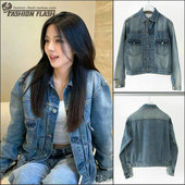 简约百搭复古短款 潮牌春季 休闲时尚 磨破水洗做旧男女牛仔外套夹克