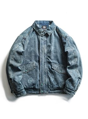 冬季日系kapital vintage 潮流复古加厚牛仔外套面包服男女款棉服