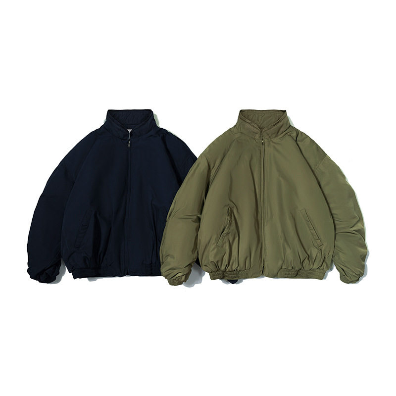 日系复古空军飞行员棉服夹克男短款立领宽松加厚男士机能阔版棉衣